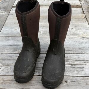 Kids  Muck boots Brown and Black Waterproof Pull-On Boots